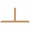 Ekena Millwork Portland Timber Gable Bracket, Western Red Cedar, 60"W x 30"H x 1 1/2"D x 3 1/2"F, 12/12 Pitch GBW060X30X0204POR00SWR - alternate 1